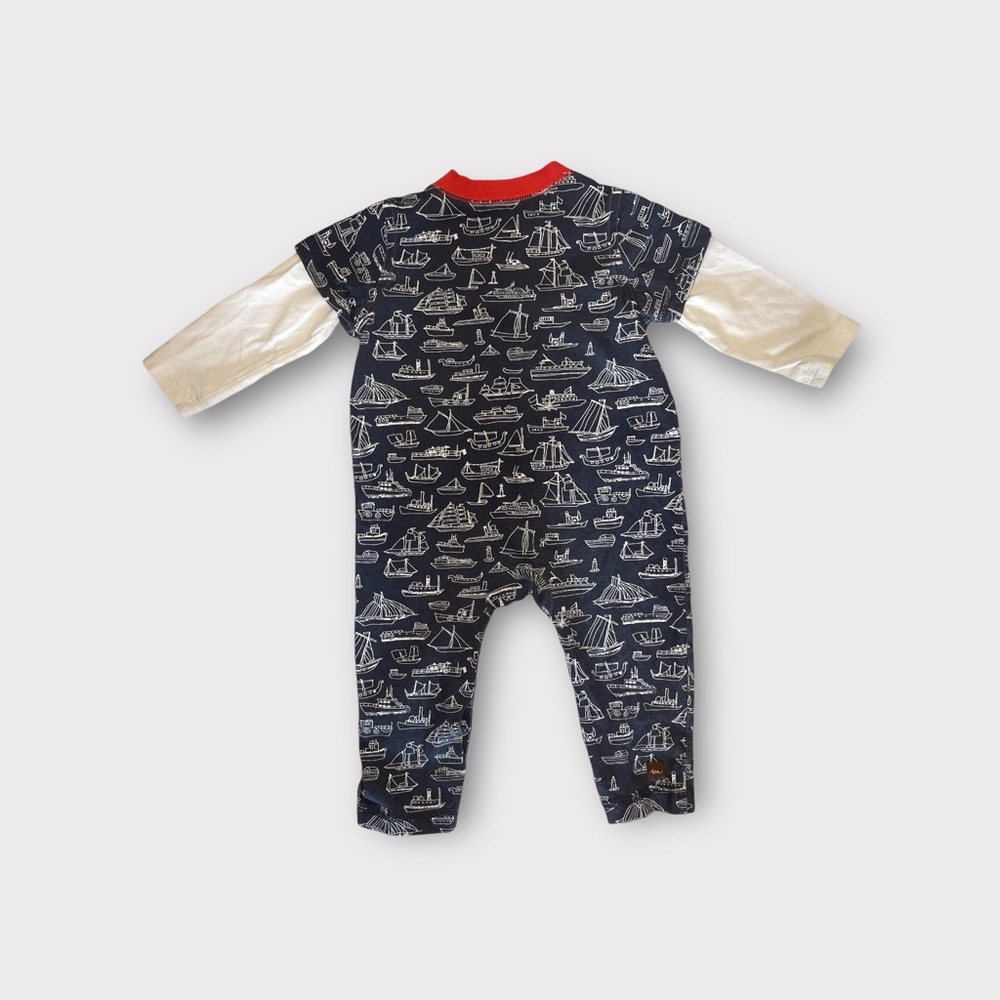 Tea Collection Boat Pattern Romper - Picture 5 of 6